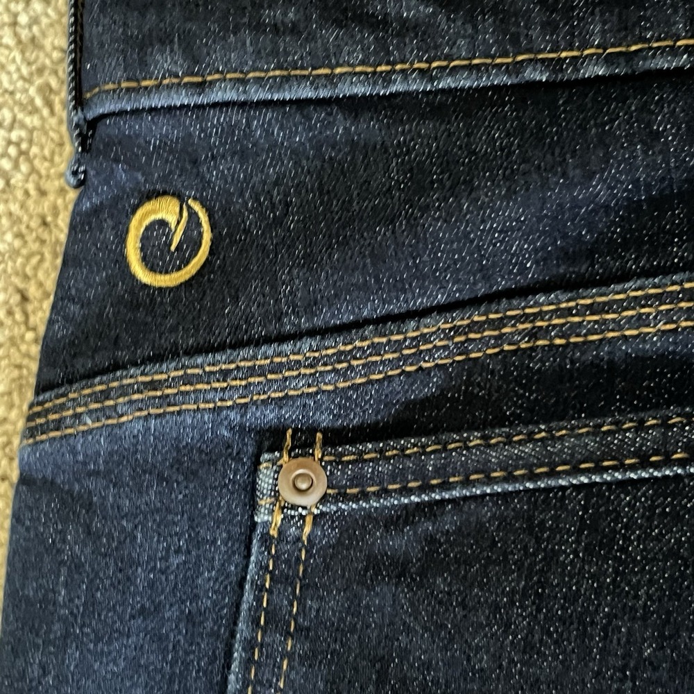Origin Maine Factory Jeans Mens 36 Dark Wash Straight Workwear Stretch Denim USA - Picture 10 of 10